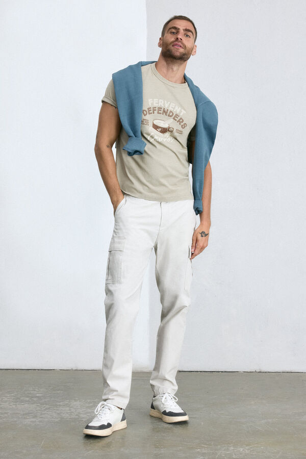 OOTO Camiseta gráfica OOTO Beige