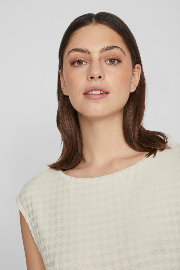 Vila Vestido midi con manga corta Gris