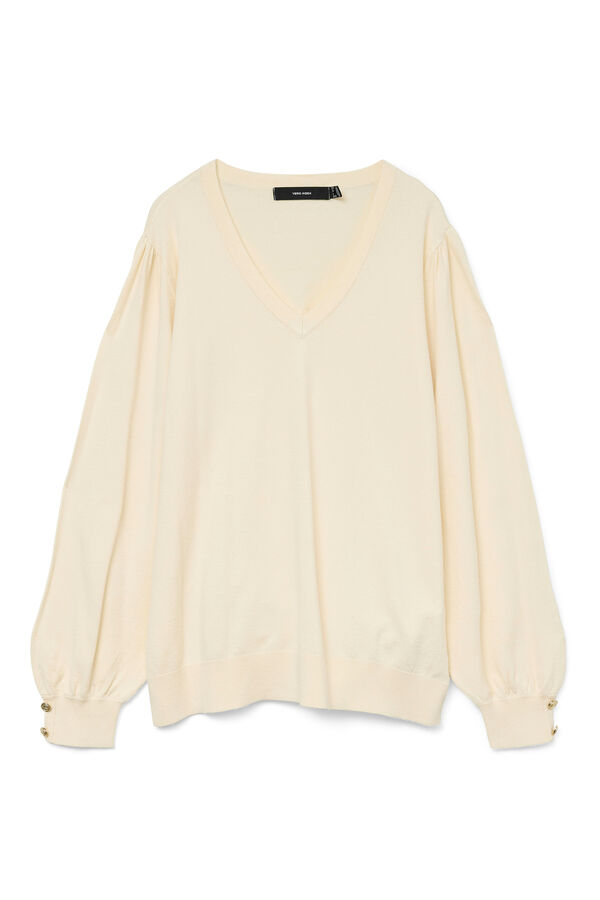 Vero Moda Curve Jersey cuello pico Curve Gris