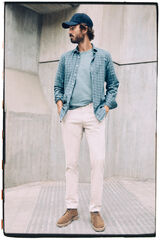 OOTO Cal&ccedil;as chino slim cintura el&aacute;stica Tostado