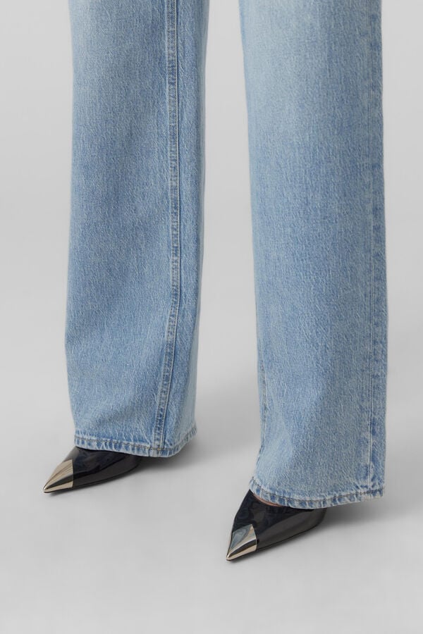 Vero Moda Pantal&oacute;n vaquero wide Azul