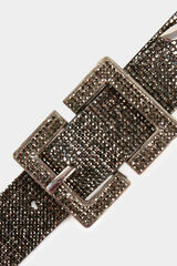 Morgan Cintur&oacute;n con strass Gris