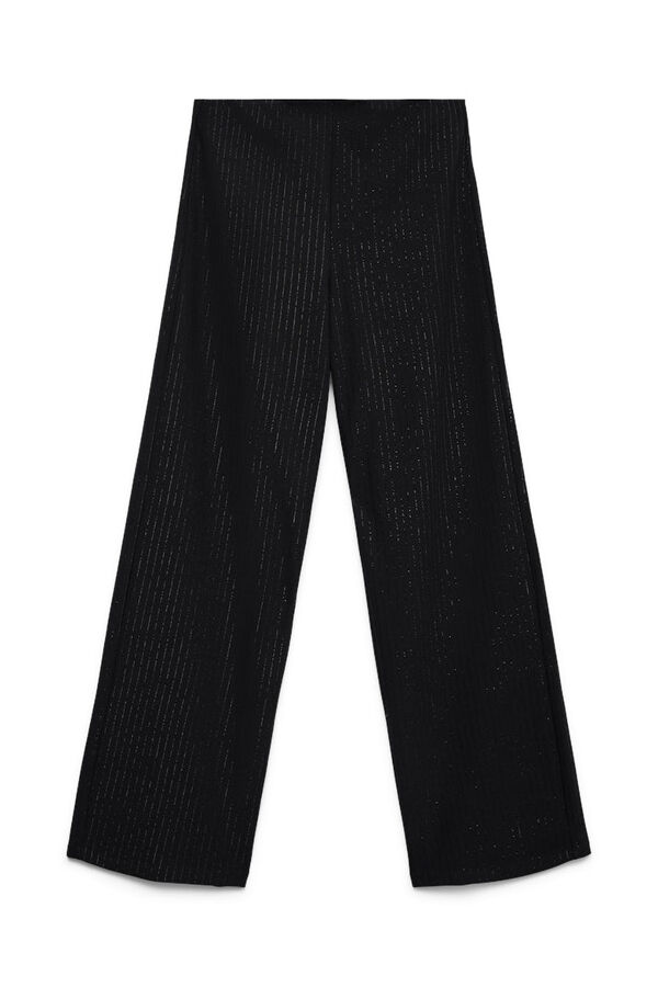 Vero Moda Pantal&oacute;n largo de mujer con brillos Negro