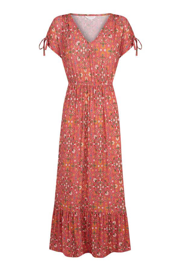 Cortefiel Vestido de punto estampado Multicolor