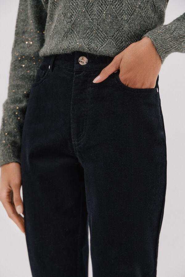 Cortefiel Pantalones Sensational pana Negro