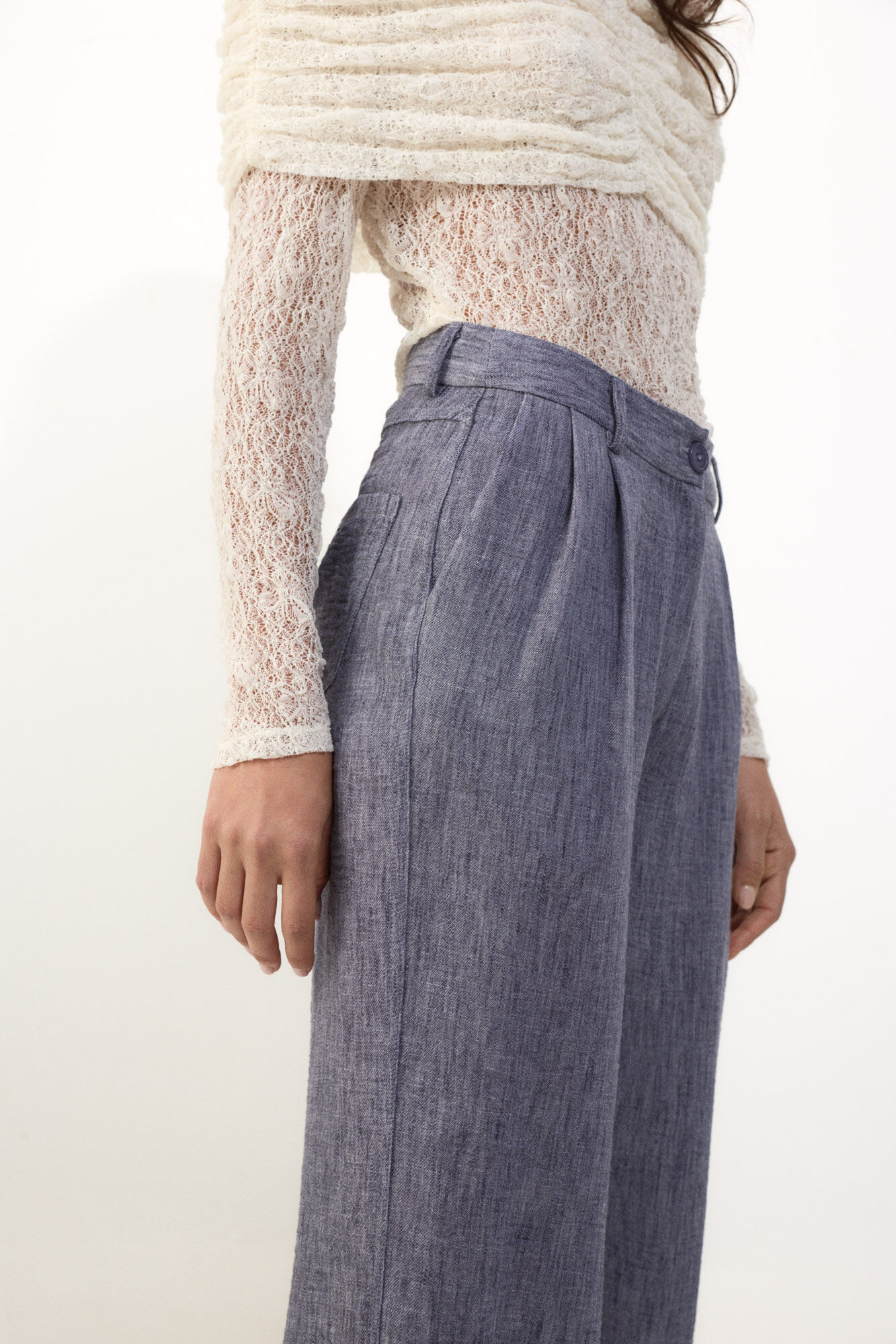 Slowlove Pantal&oacute;n flu&iacute;do &iacute;ndigo