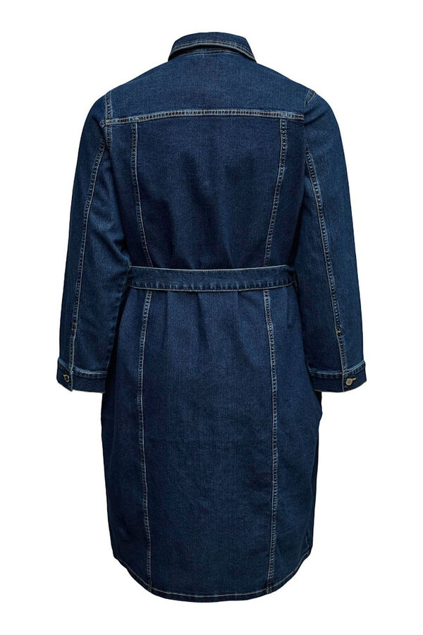 Vero Moda Curve Vestido jeans curto plus size Azul