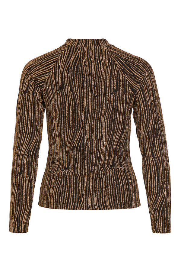 Vila Top de manga larga con l&uacute;rex Camel