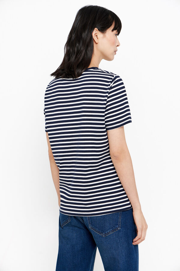 Cortefiel Camiseta estampado floral Estampado azul