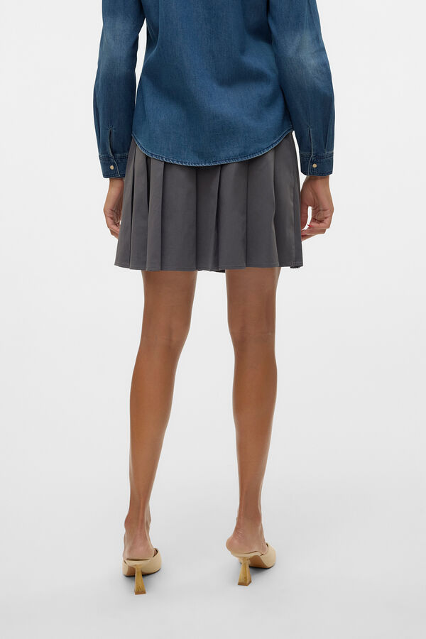 Vero Moda Saia curta com pranchas Cinzento