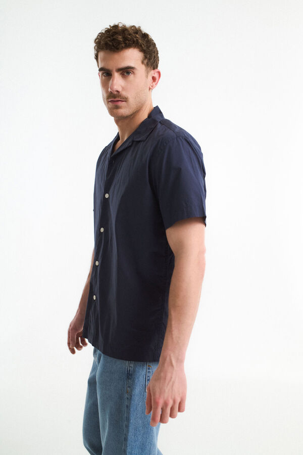 Selected Camisa de manga curta  Azul