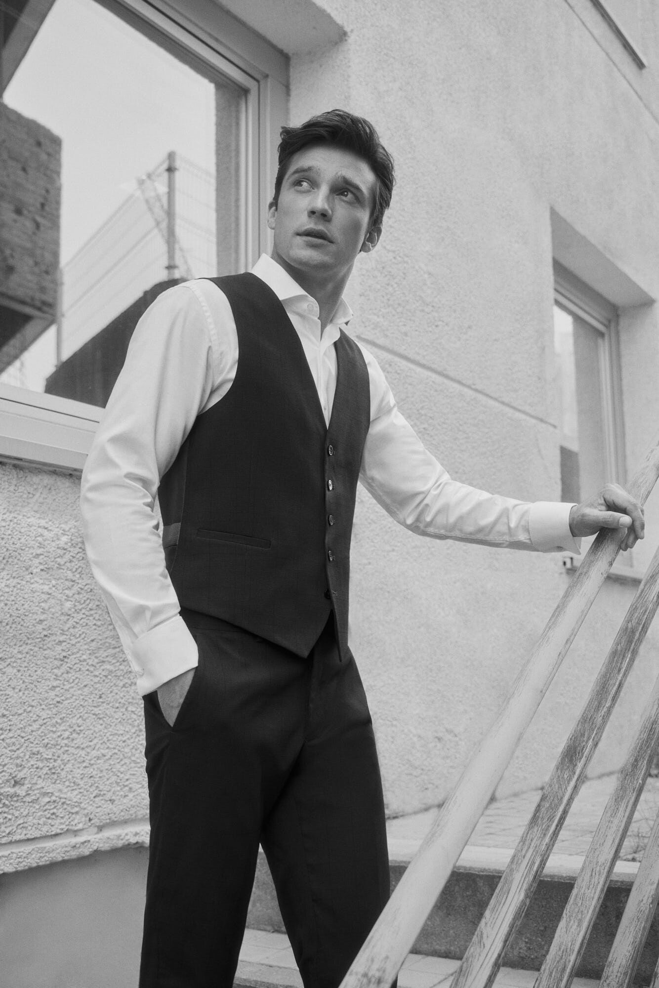 Cortefiel Colete quadrados slim