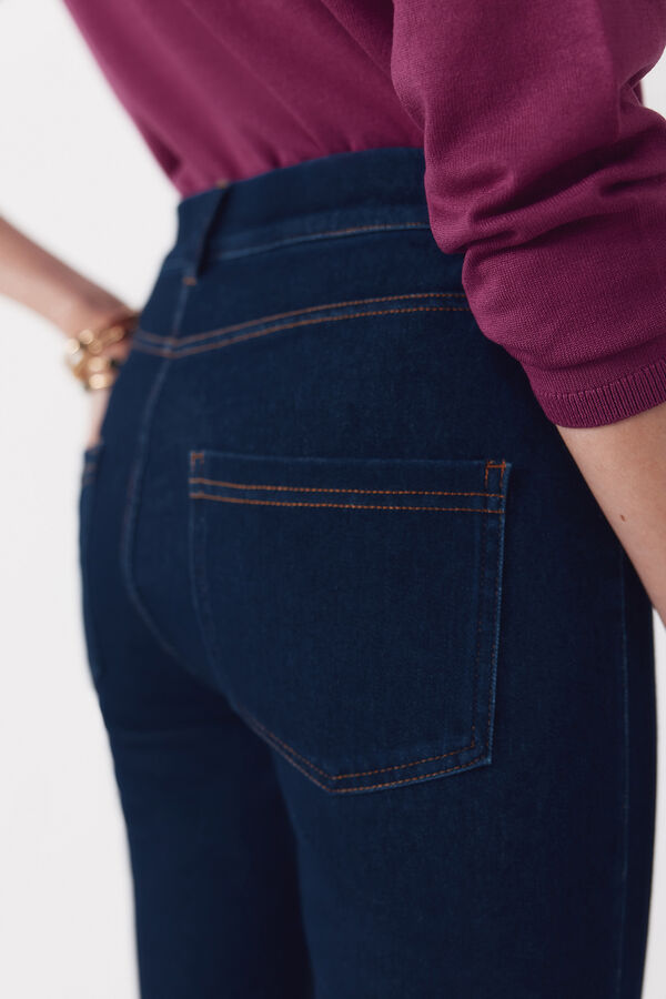 Cortefiel Legging em malha denim Azul