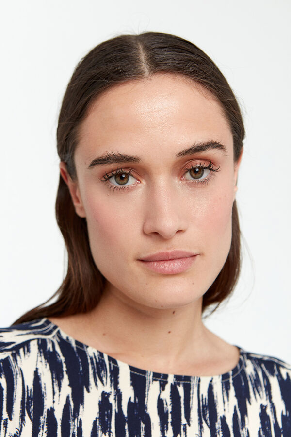 Vero Moda Top de manga 3/4 e gola redonda Cinzento