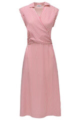 Salsa Jeans Vestido de rayas Rojo