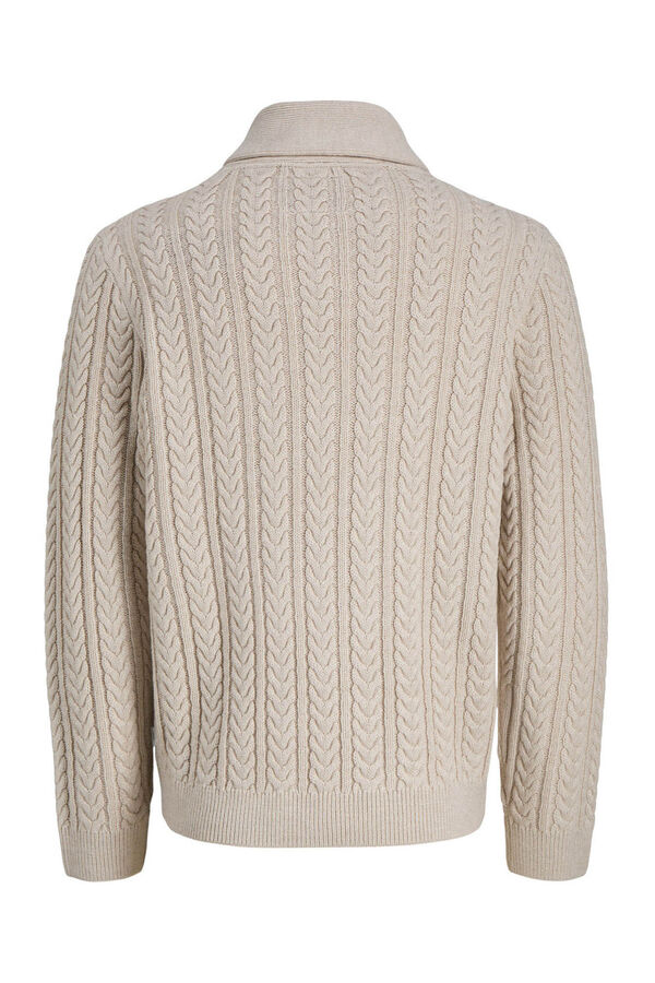 Jack & Jones Jersey de punto trenzado Gris