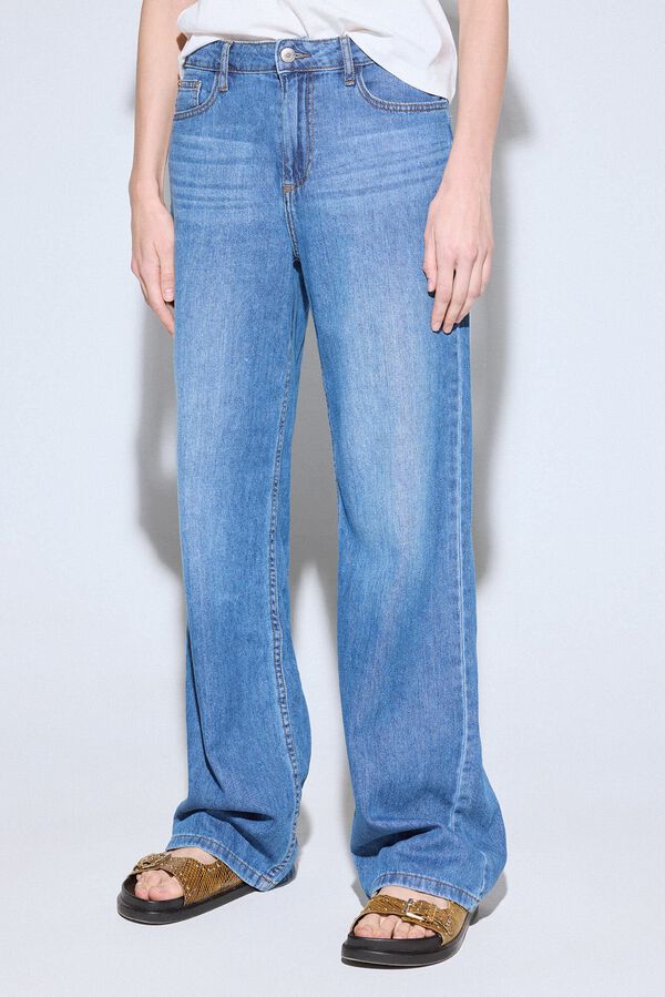 Slowlove Pantal&oacute;n vaquero New Recto Soft Azul