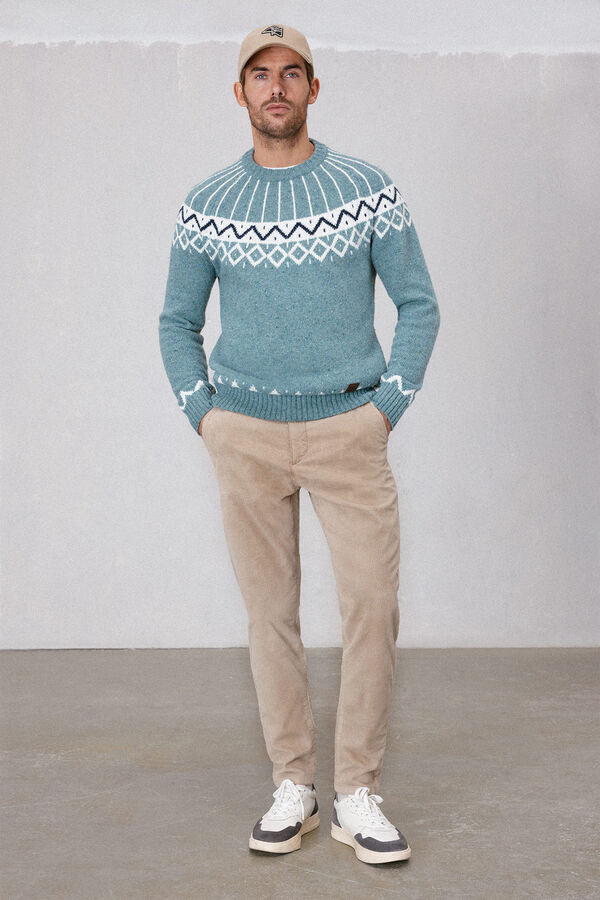 OOTO Pantal&oacute;n chino pana Beige