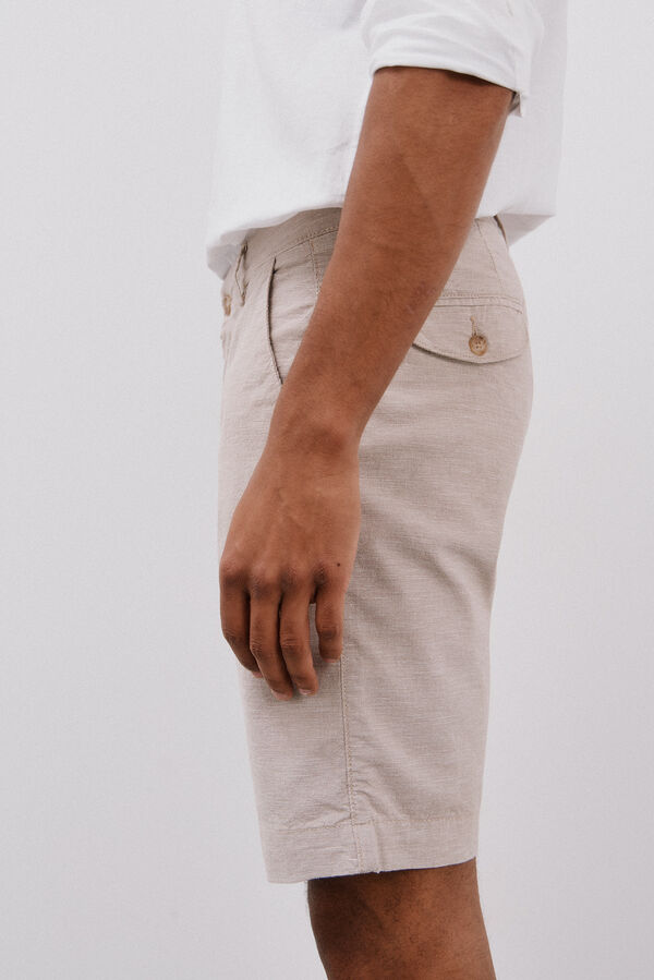 Cortefiel Bermudas Oxford cal&ccedil;as chino Tostado