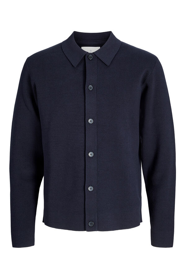 Jack & Jones C&aacute;rdigan cuello polo Azul marino