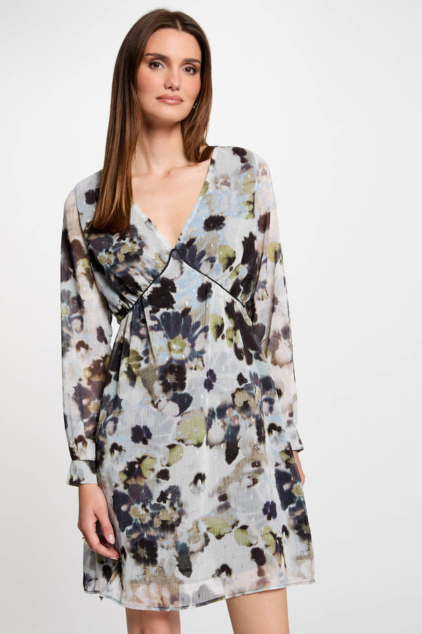 Morgan Vestido curto reto estampado Impressão