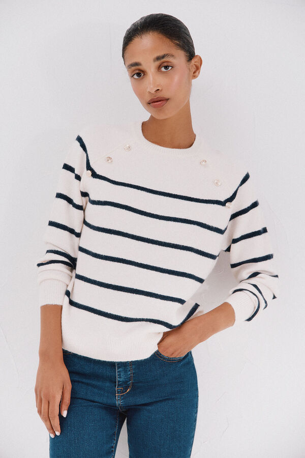 Cortefiel Jersey tacto suave Estampado azul