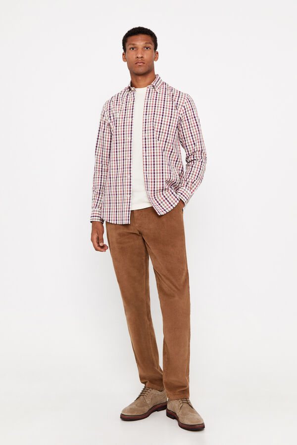 Cortefiel Cal&ccedil;as chino bombazina Tostado