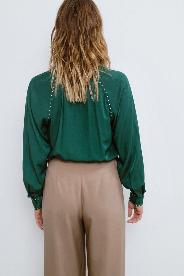 Vila Blusa de manga comprida  Verde
