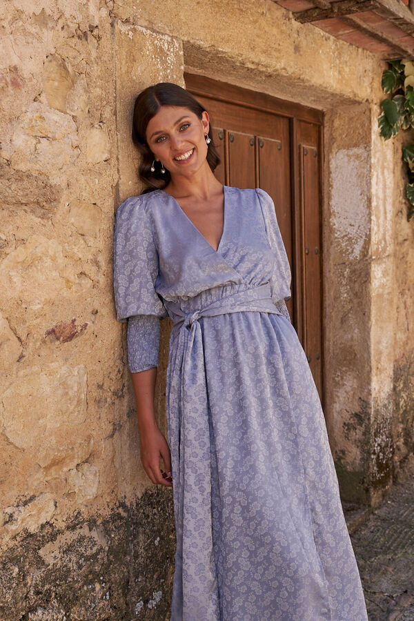 Cortefiel Vestido com manga mireia Azul