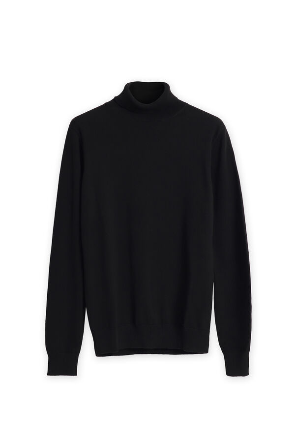 PuroEGO Jersey cuello cisne Negro