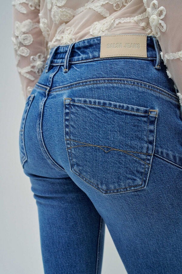 Salsa Jeans Jeans faith push up cropped slim Azul