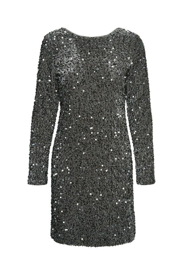 Vero Moda Vestido curto lantejoulas Cinzento