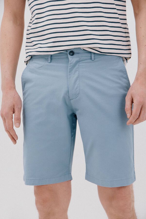 Cortefiel Bermuda chino Azul