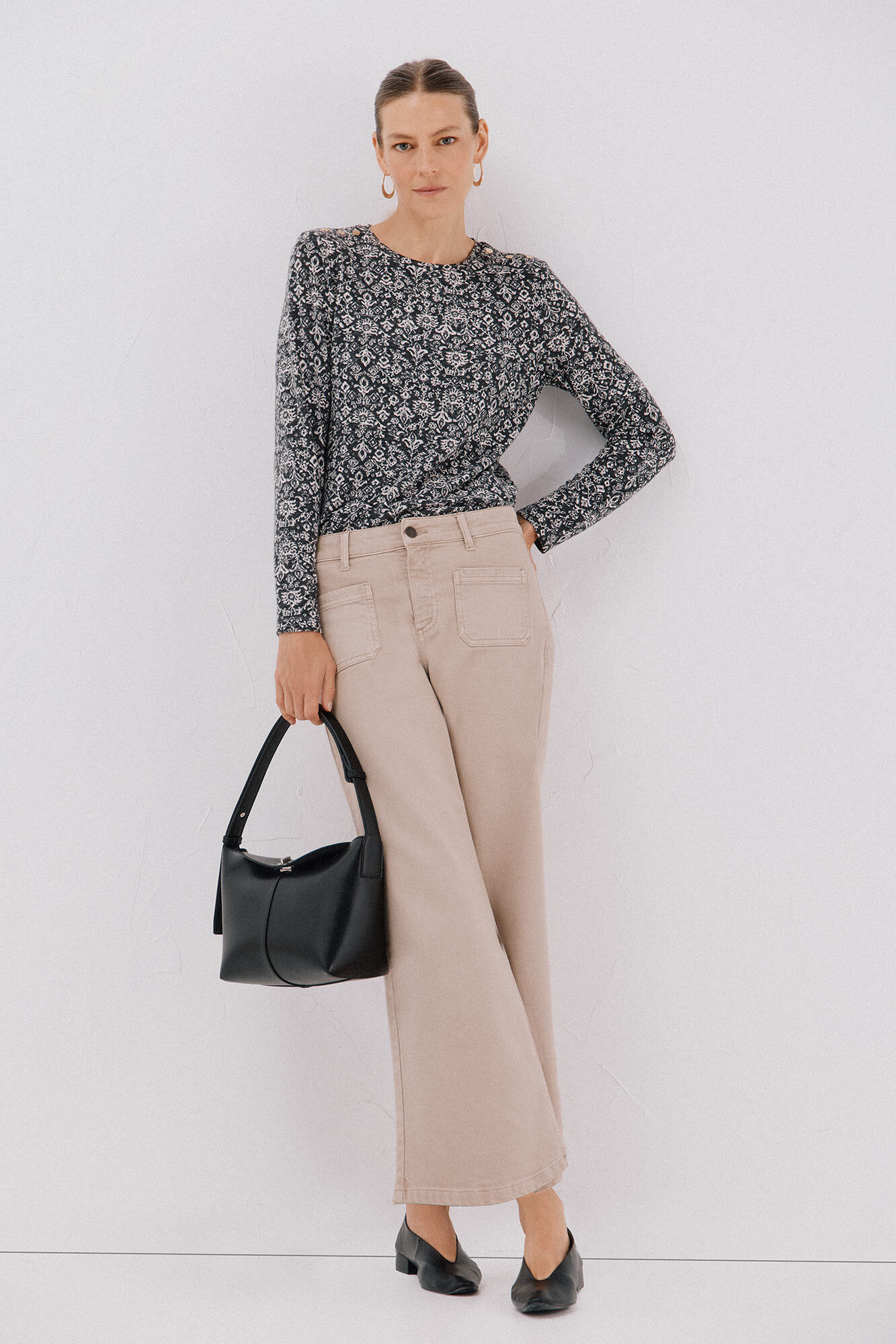 Cortefiel Camisa de caixa de bot&otilde;es