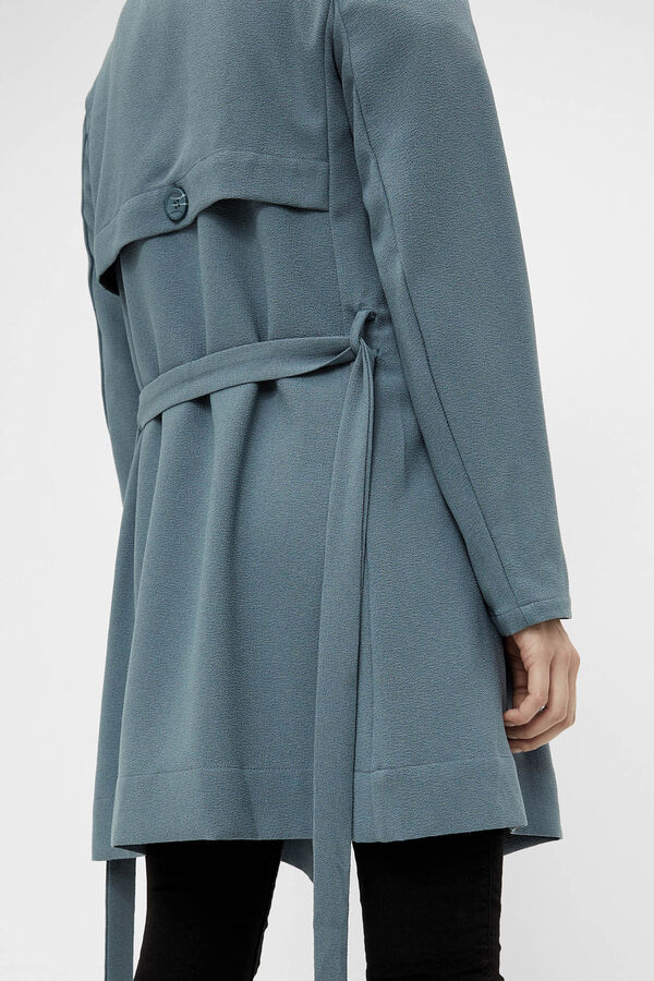 Cortefiel lapelas de jaqueta feminina Azul