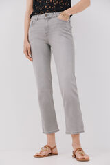 Cortefiel Cal&ccedil;a jeans reta Cinzento