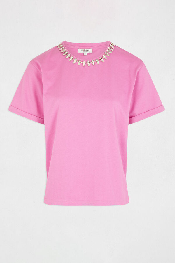 Morgan Camiseta manga curta e joias Subiu