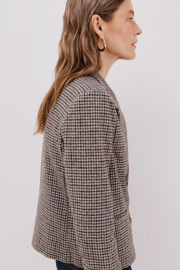 Cortefiel Blazer curto Cinzento