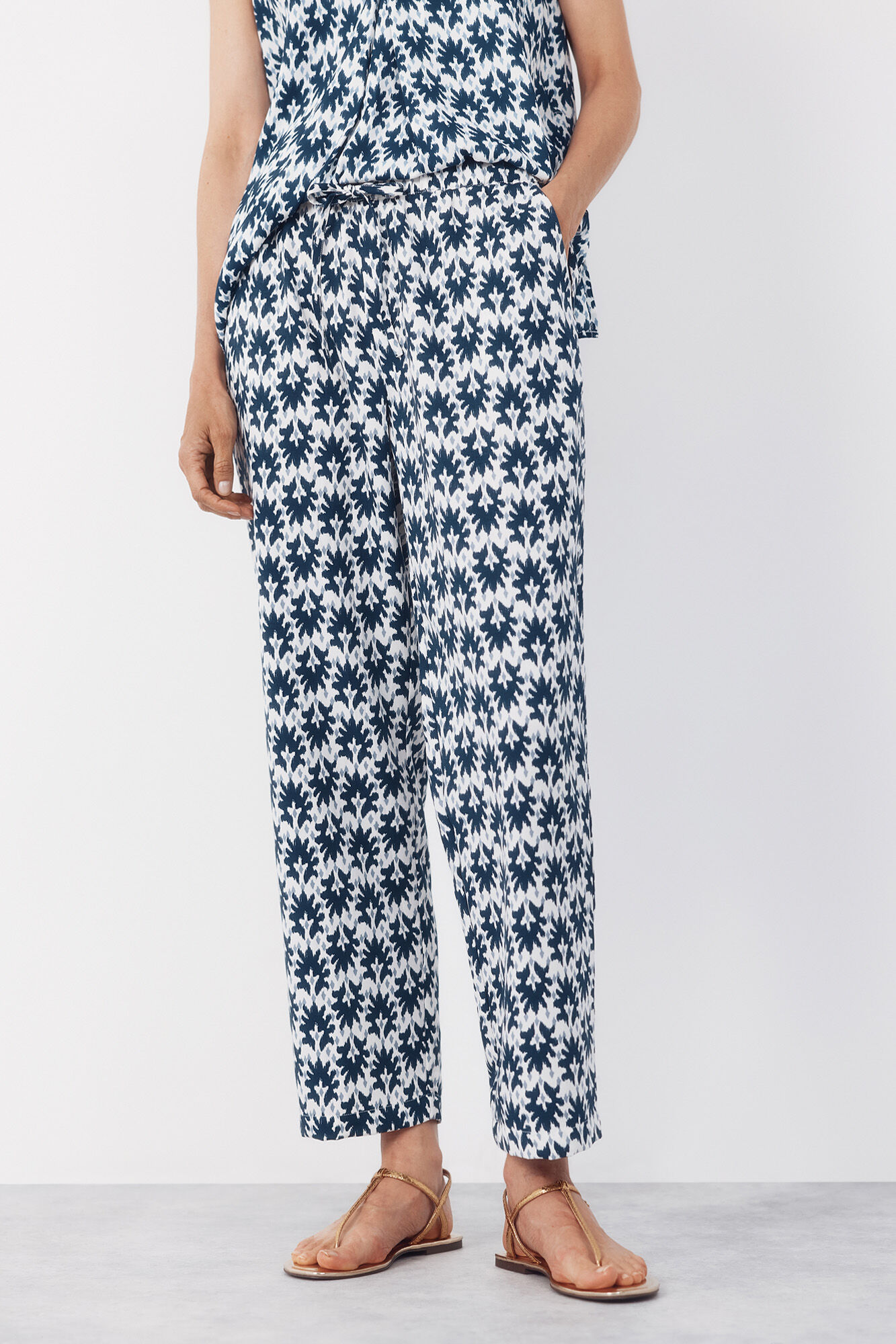 Cortefiel Cal&ccedil;as fluidas estampadas