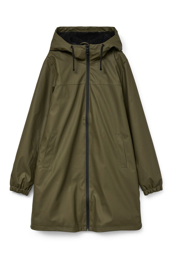 Vero Moda Imperme&aacute;vel com capuz Verde