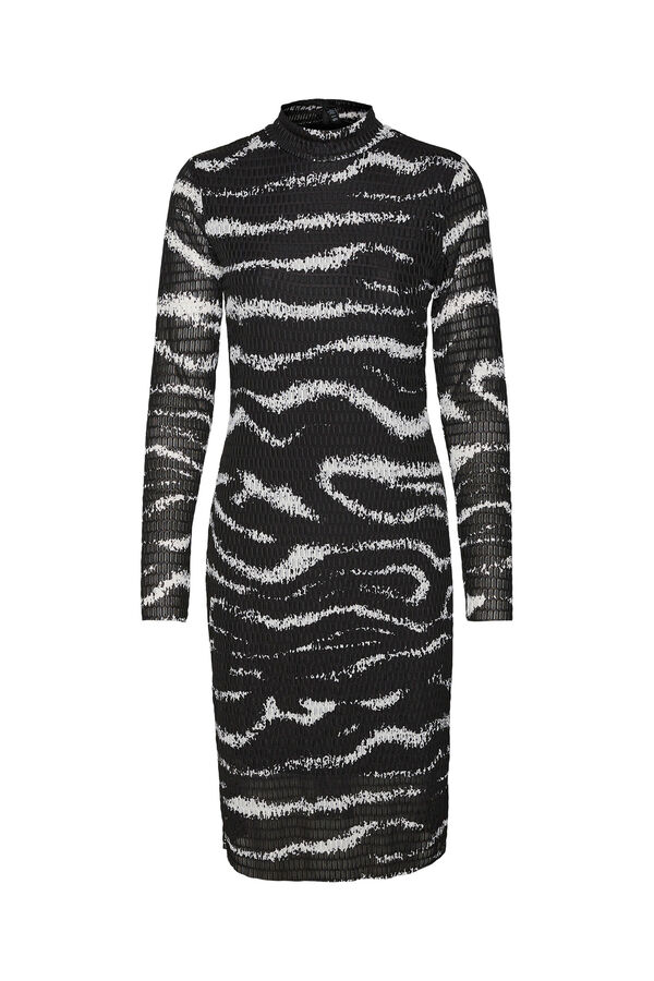 Vero Moda Vestido curto de manga comprida Preto