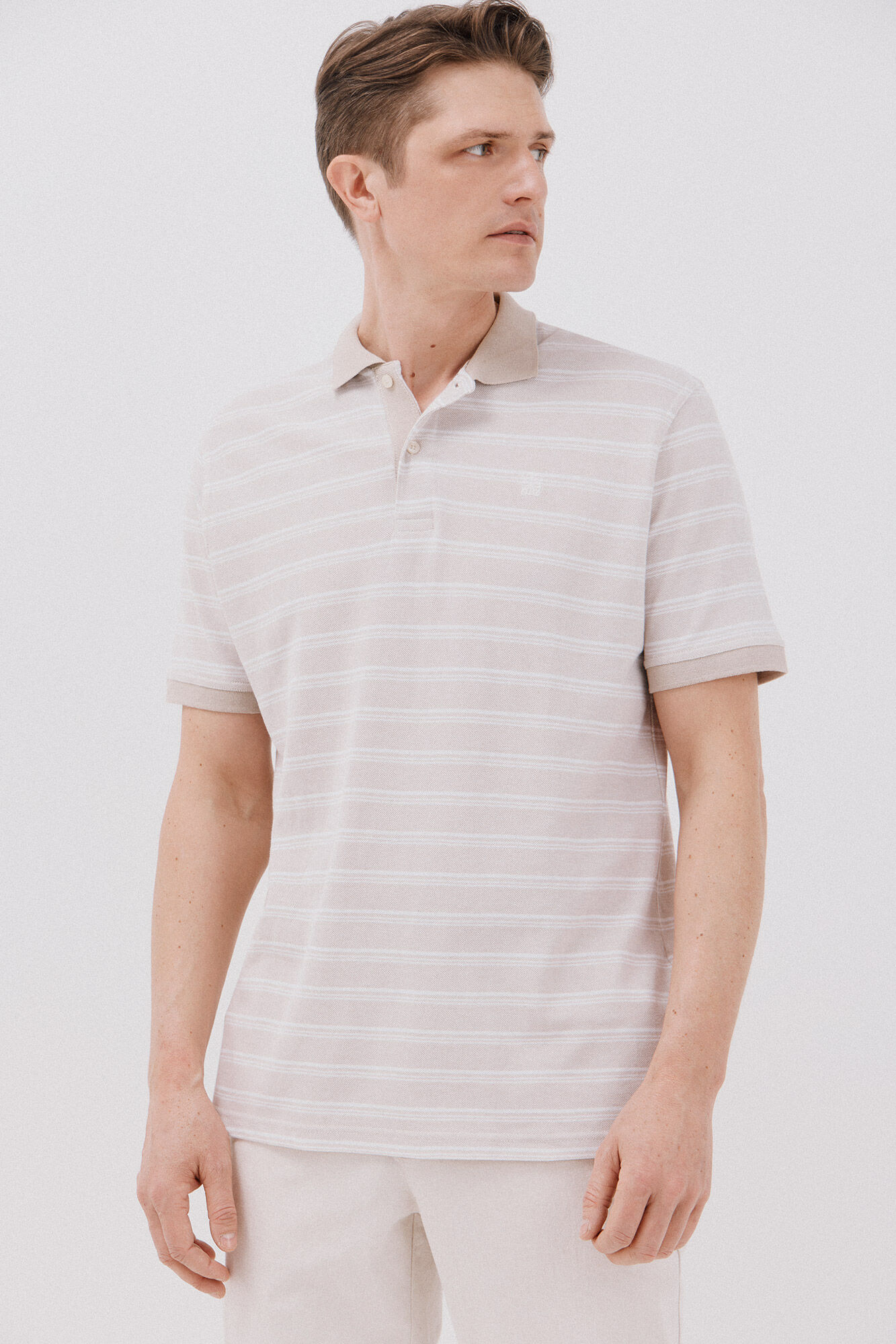 Cortefiel Polo oxford de rayas