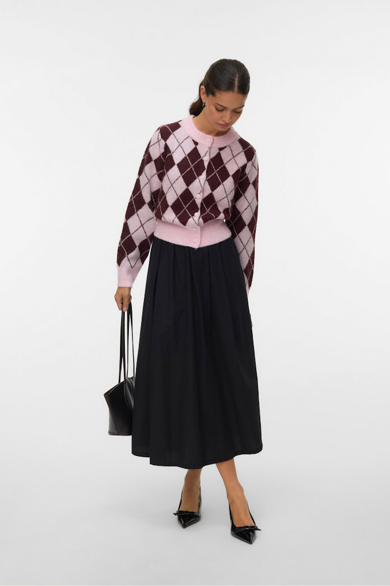 Vero Moda C&aacute;rdigan estampado rombos