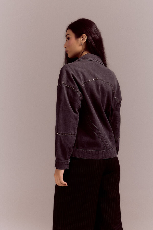 Slowlove Cazadora bomber vaquera Gris