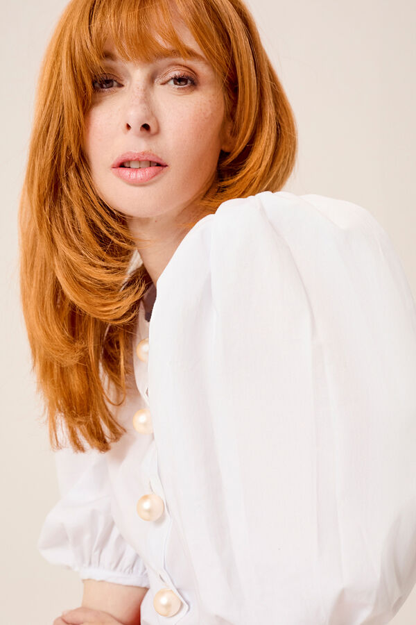 Dolores Promesas Blusa manga bufante Jane Branco