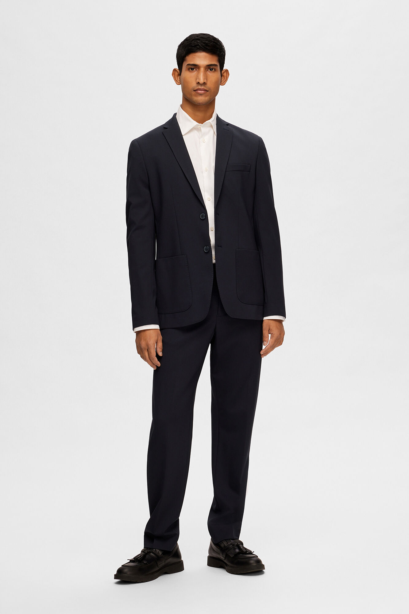 Selected Americana Slim Fit estilo punto confeccionada con Lenzing Ecovero