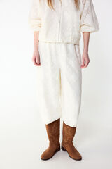 Slowlove Pantal&oacute;n bombacho lace Ecru