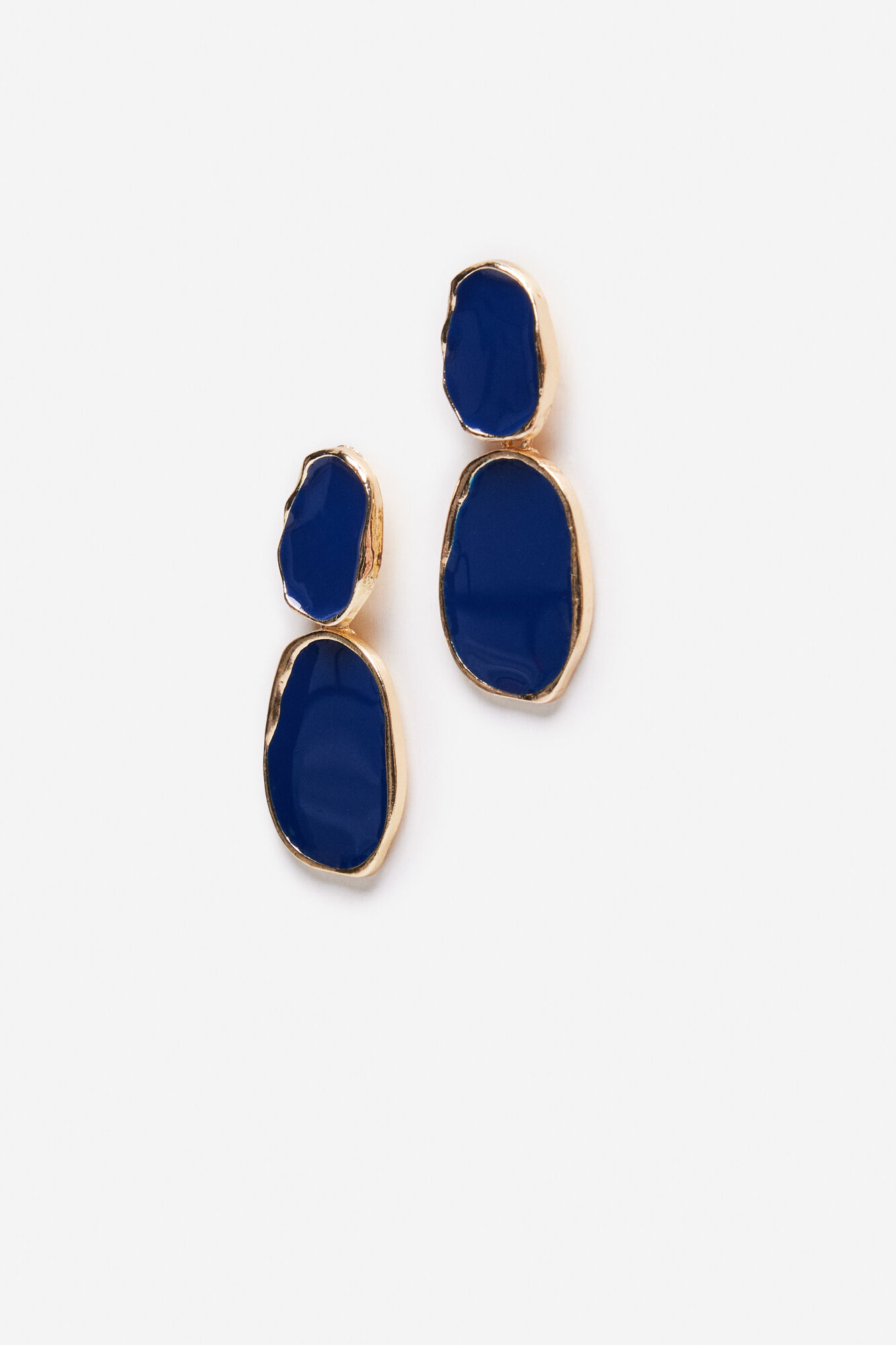 Cortefiel Brincos com esmalte na parte frontal