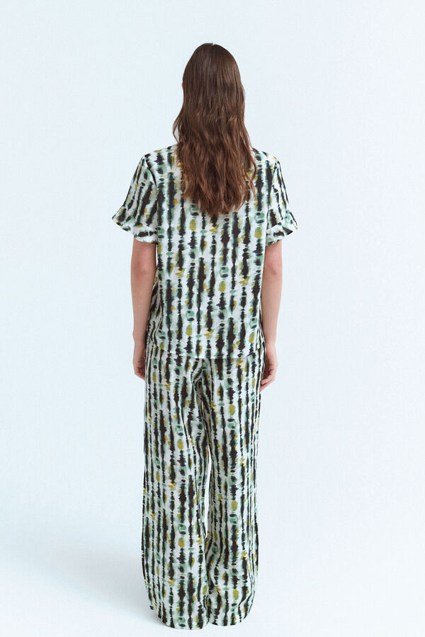 Vila Pantal&oacute;n largo estampado Blanco