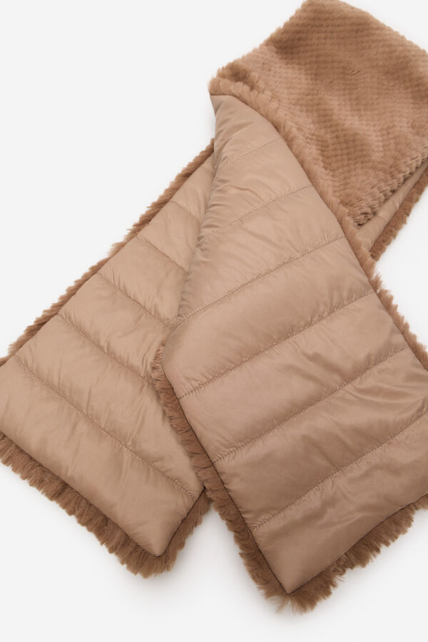 Cortefiel Cuello reversible pelo Marr&oacute;n